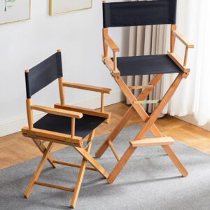 Two chairs are sitting on the floor in a room.